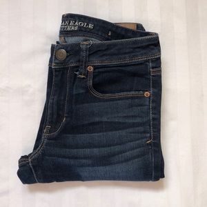 American Eagle Dark wash ankle skinny jeans